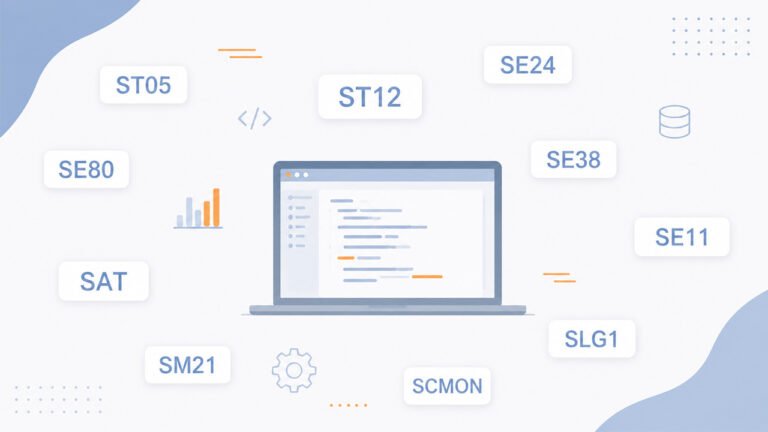 Transacciones utiles para programadores ABAP