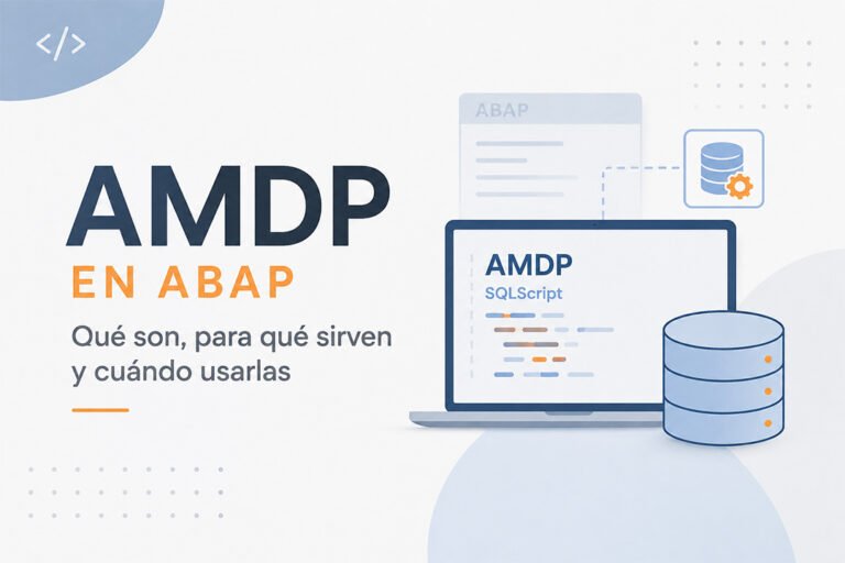 que es una AMDP en ABAP