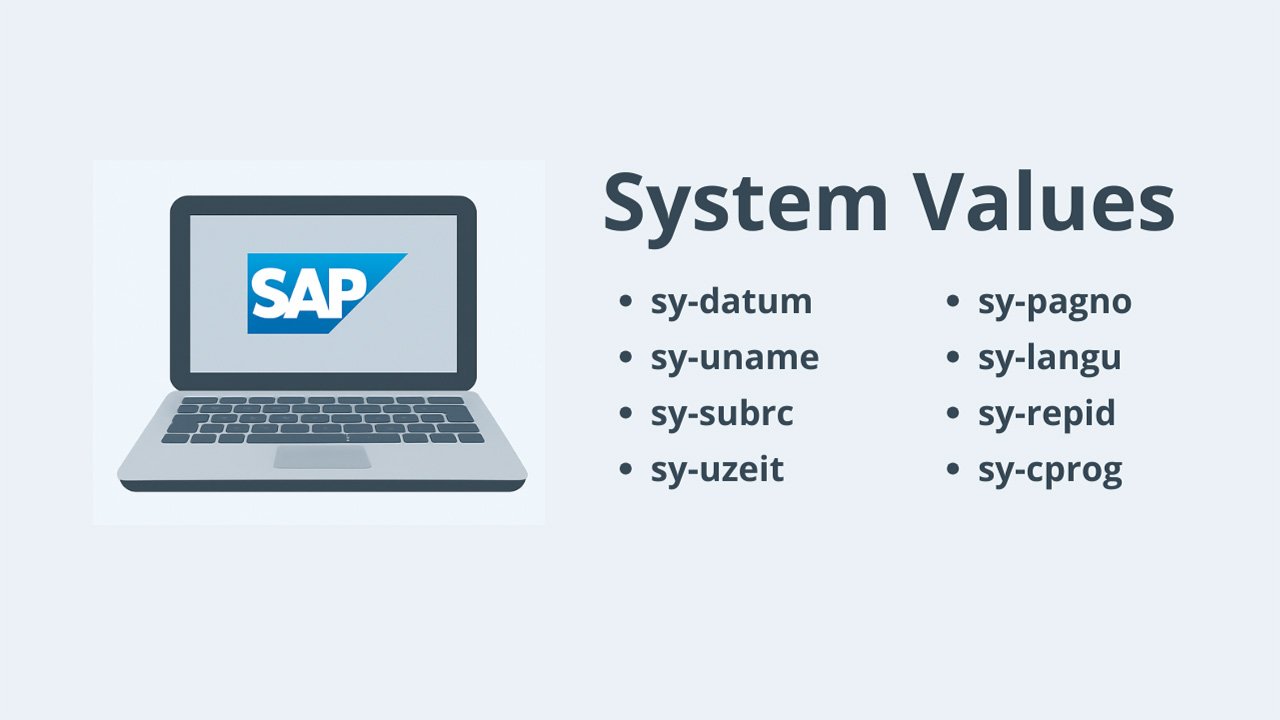 Valores del sistema sap abap