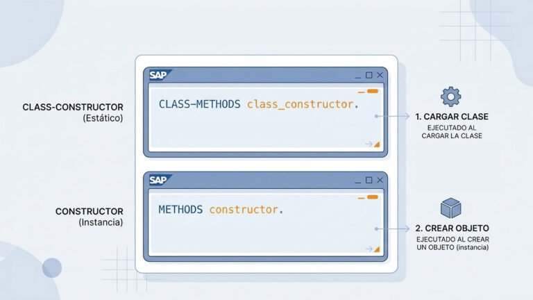 constructor de una clase en abap