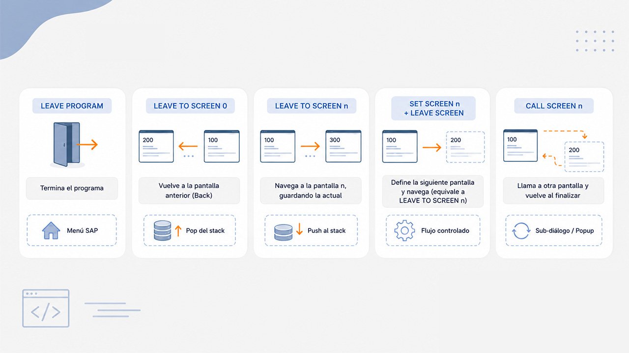 Navegacion entre dynpros
