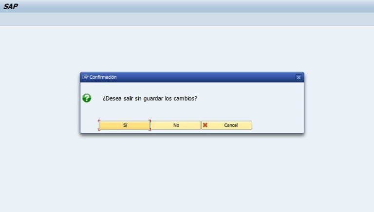 Popup de confimacion en abap