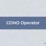 cond operator