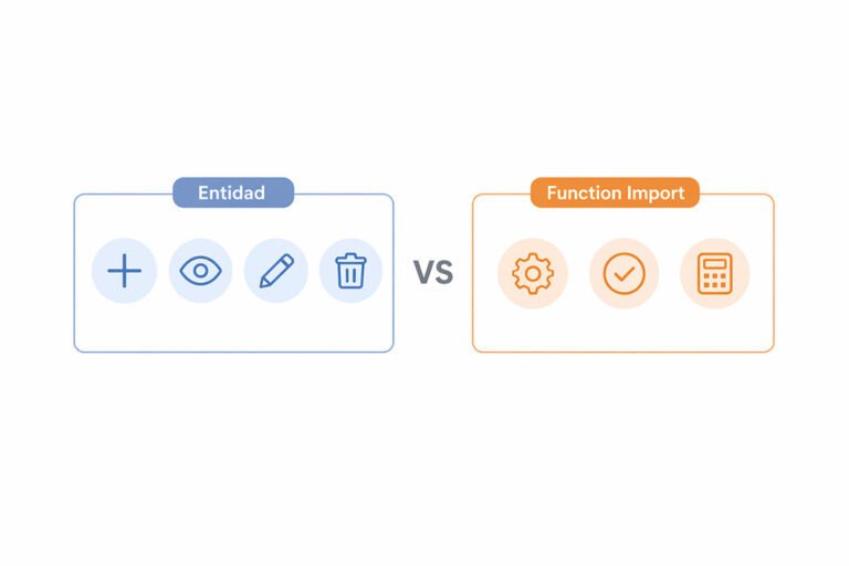 Diferencia entre una entidad y un function import