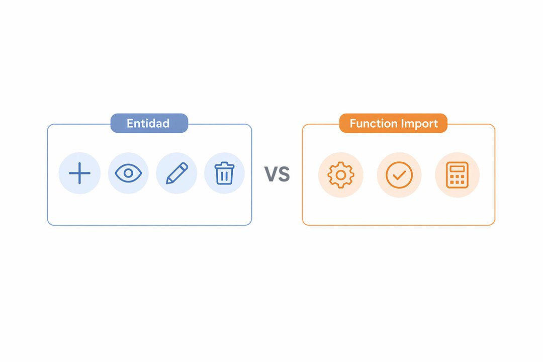 Diferencia entre una entidad y un function import