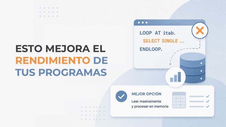 Buenas practicas en abap dentro de un LOOP