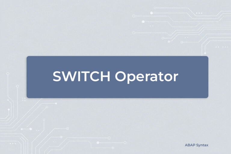 switch operator