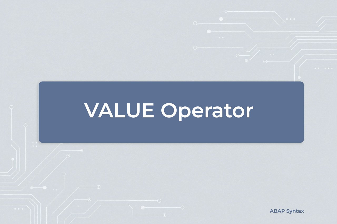value operador