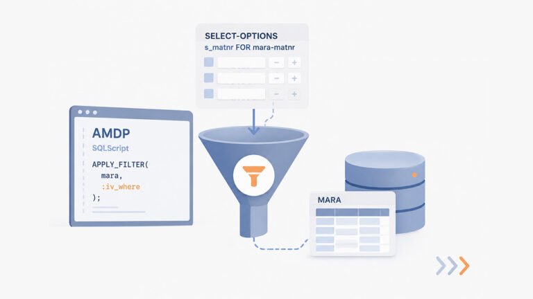 filtrar en AMDP usando SELECT-OPTIONS